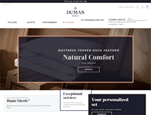 Tablet Screenshot of dumas-paris.com